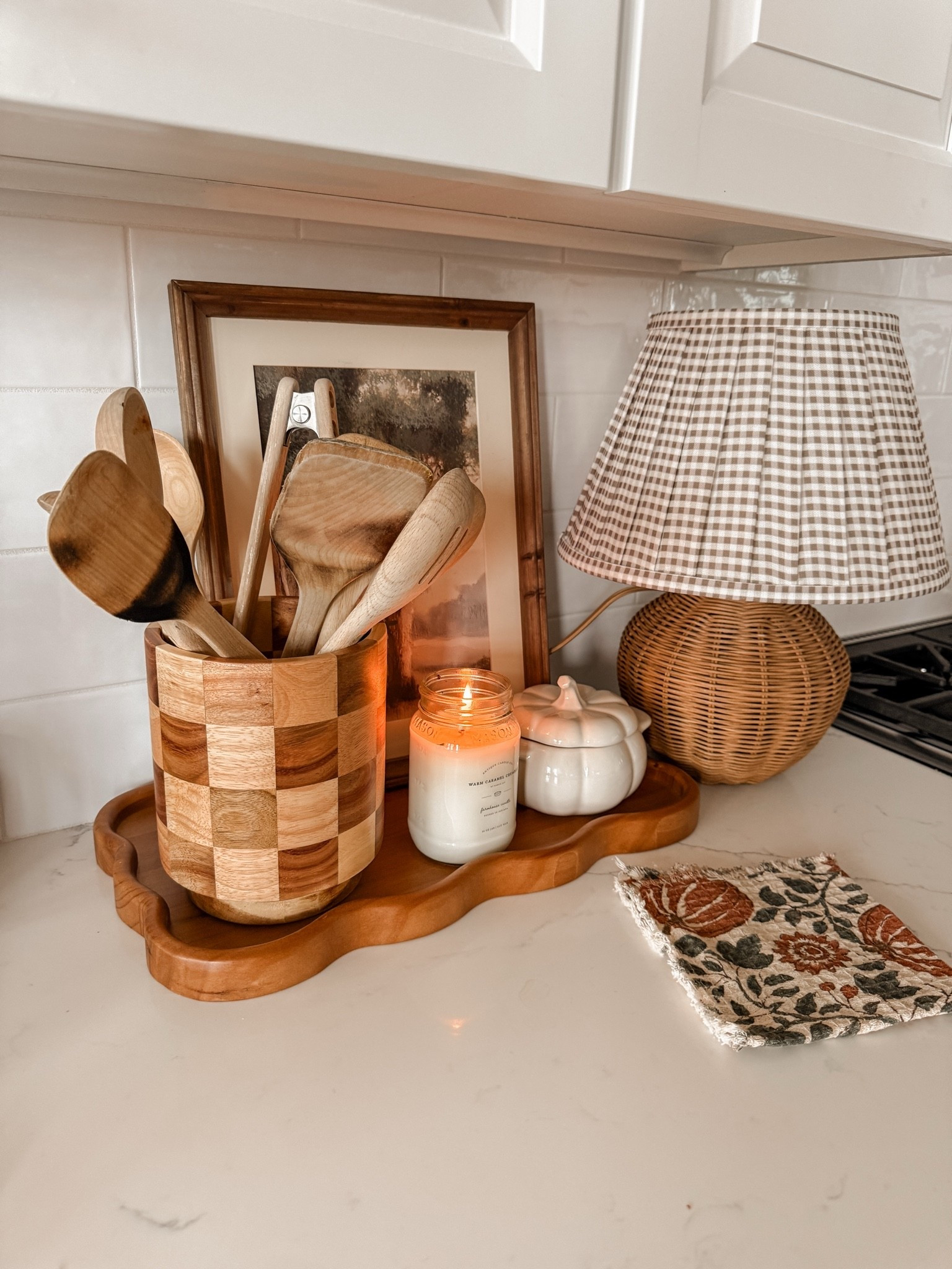 Cute gingham lamp shade and rattan lamp base. 

Sarah Joy

#LTKHome #LTKSeasonal
