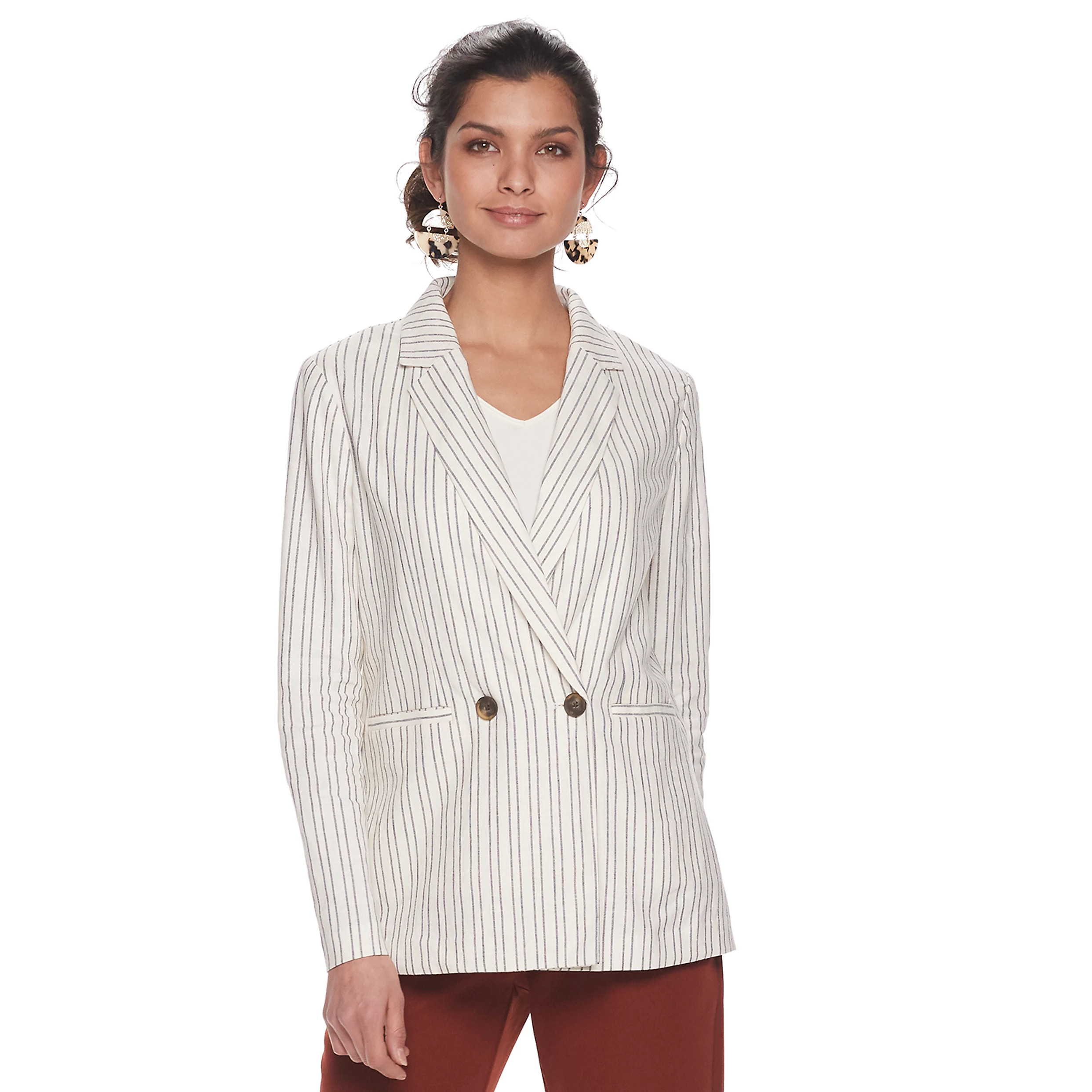 Women's Apt. 9® Unlined Double Breasted Blazer | Kohl's