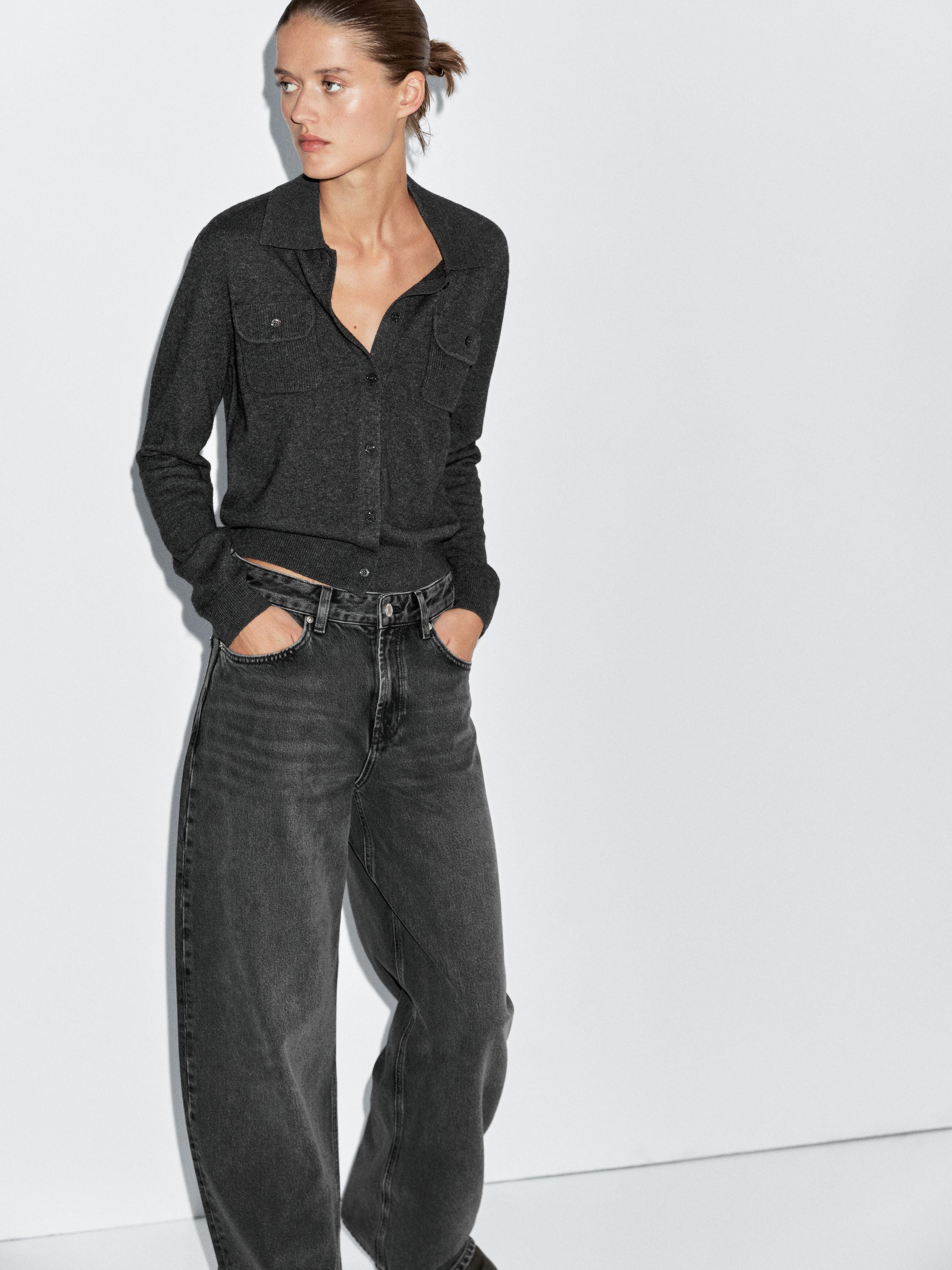 High-waist barrel fit jeans | Massimo Dutti UK