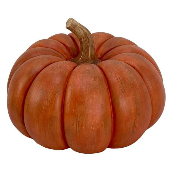 Orange Resin Pumpkin, 6" | At Home
