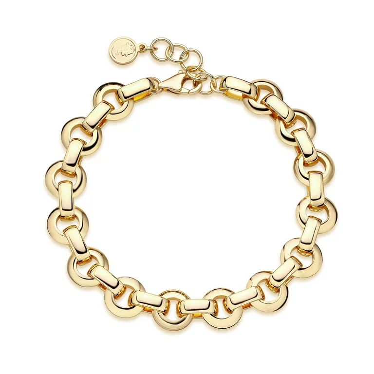 MEVECCO 18K Gold Plated Dainty Personalized Cut Chain Bracelet for Women Jewelry Gift | Walmart (US)