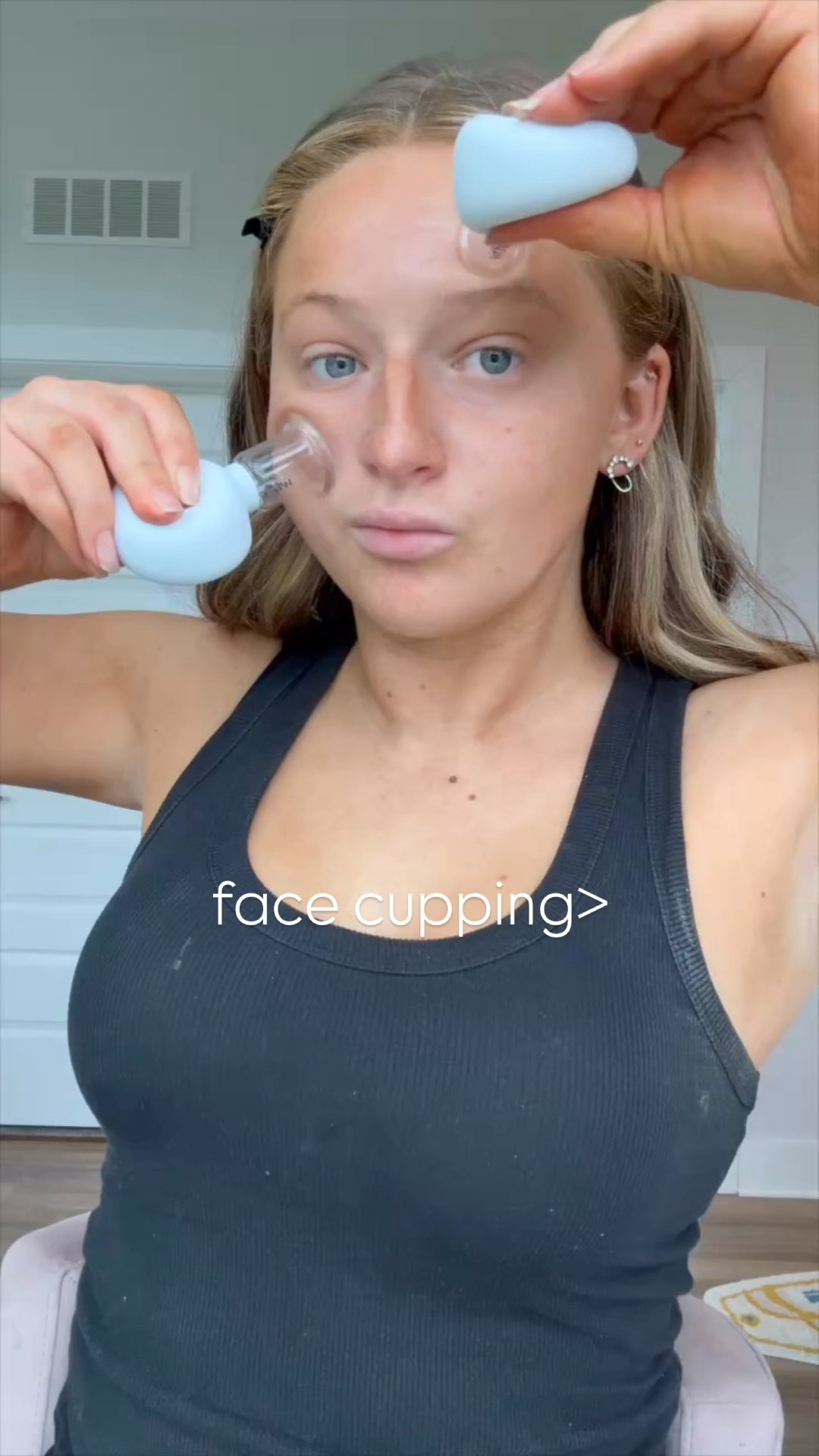 y’all, i’ve never been able to get into gua sha. i understand the vision but every time i used one, it felt like i was dragging a rock across my face. 😖🗿🫡

i found face cupping YEARS ago, 2021 to be exact, while browsing at a local wellness store.

baffled, i started asking the girl working a million questions. she explained that facial cupping is used to help with lymphatic drainage, puffiness, circulation, and facial tension.

it’s *similar* to gua sha in the sense that both are rooted in traditional chinese medicine practices and both are used for facial massage, circulation, tension, and moving fluid. but gua sha is more of a scraping / gliding pressure tool, while face cupping uses gentle suction to lift and glide the skin. 

i don’t have anything backed by science to prove to yall that face cupping is proven better than gua sha, but it feels more instant & i have a lack of patience and sustained dopamine… especially, with all of my mast cell / histamine issues this year, i swear IT REALLY IS THAT INSTANT!!! ‼️

anyways, face cupping has been around forever, but i feel like it’s underappreciated + not talked about enough with the general public. 🤷🏼‍♀️🫡🧠🧖🏼‍♀️

#LTKgrwm #LTKselfcare #LTKBeauty