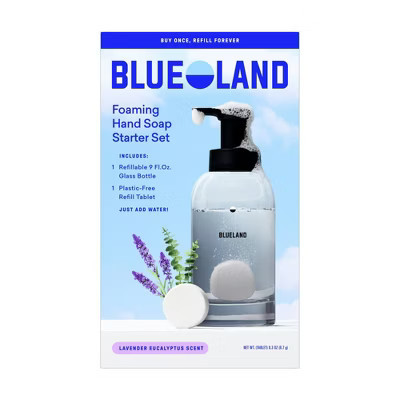 Blueland Hand Soap Starter Set - Slate Reusable Bottle and Lavender Scent Table - 2ct/0.3oz: Alcohol-Free, Hypoallergenic, Non-Toxic | Target