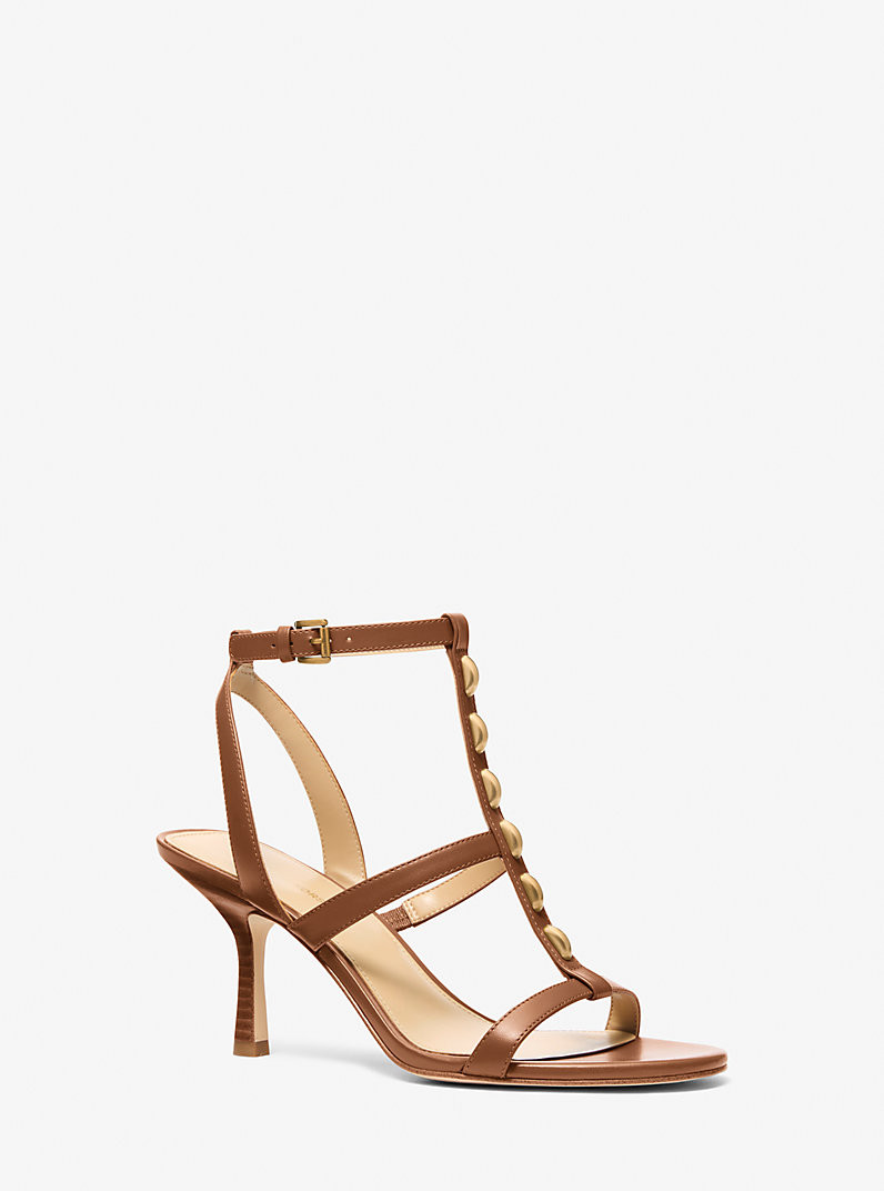 Nara Studded Leather Sandal | Michael Kors US