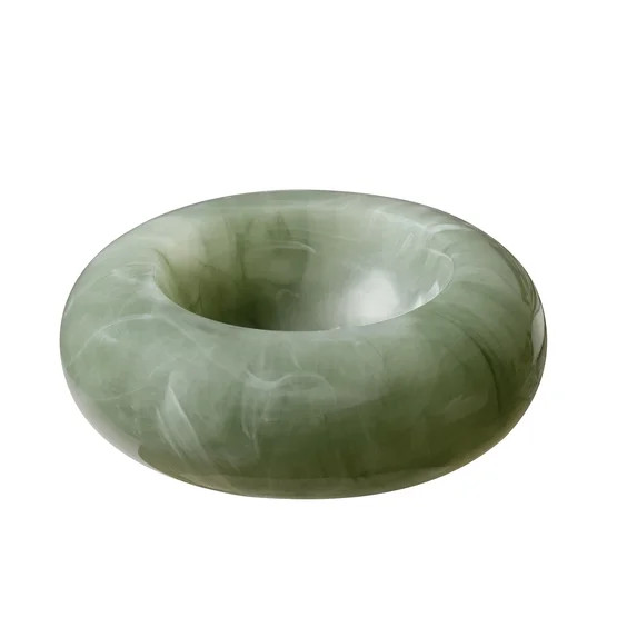 Home Decor Collection 4.5" Green Bubble Resin Trinket Tray | Walmart (US)