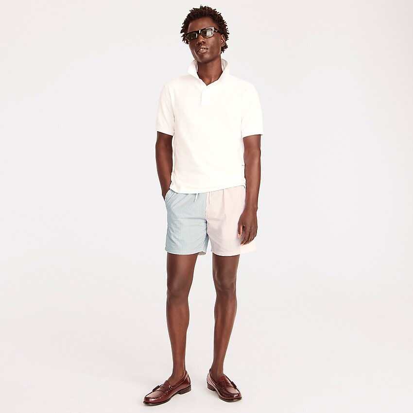 6" swim trunk in seersucker | J. Crew US