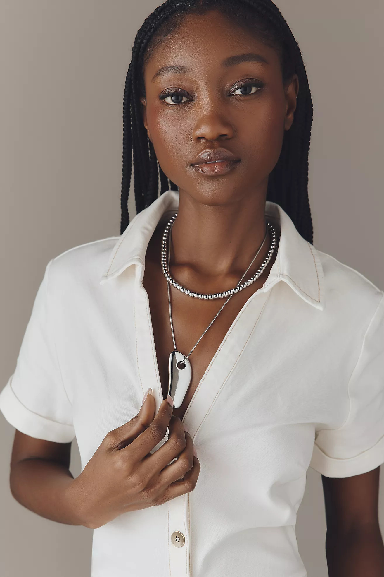 The Greer Denim Midi Shirt Dress by Pilcro | Anthropologie (US)