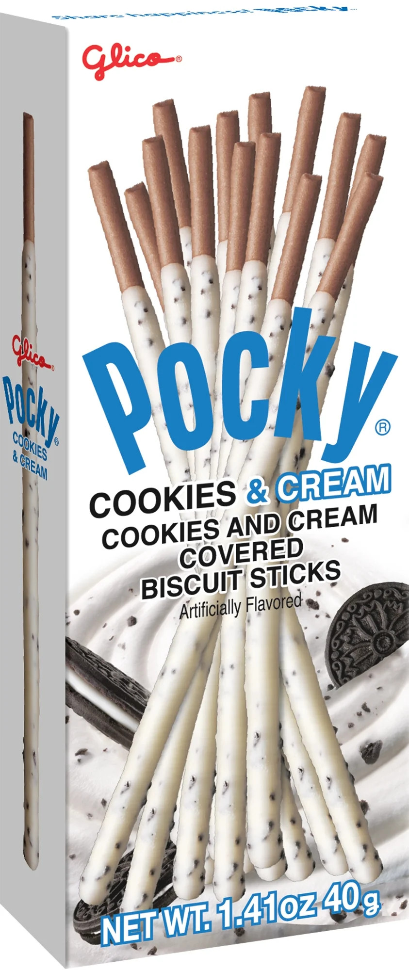 Glico Pocky Biscuit Sticks, Cookies & Cream, 1.41 Oz | Walmart (US)