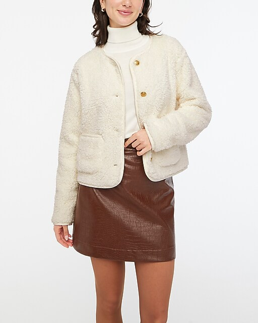 Sherpa lady jacket | J.Crew Factory