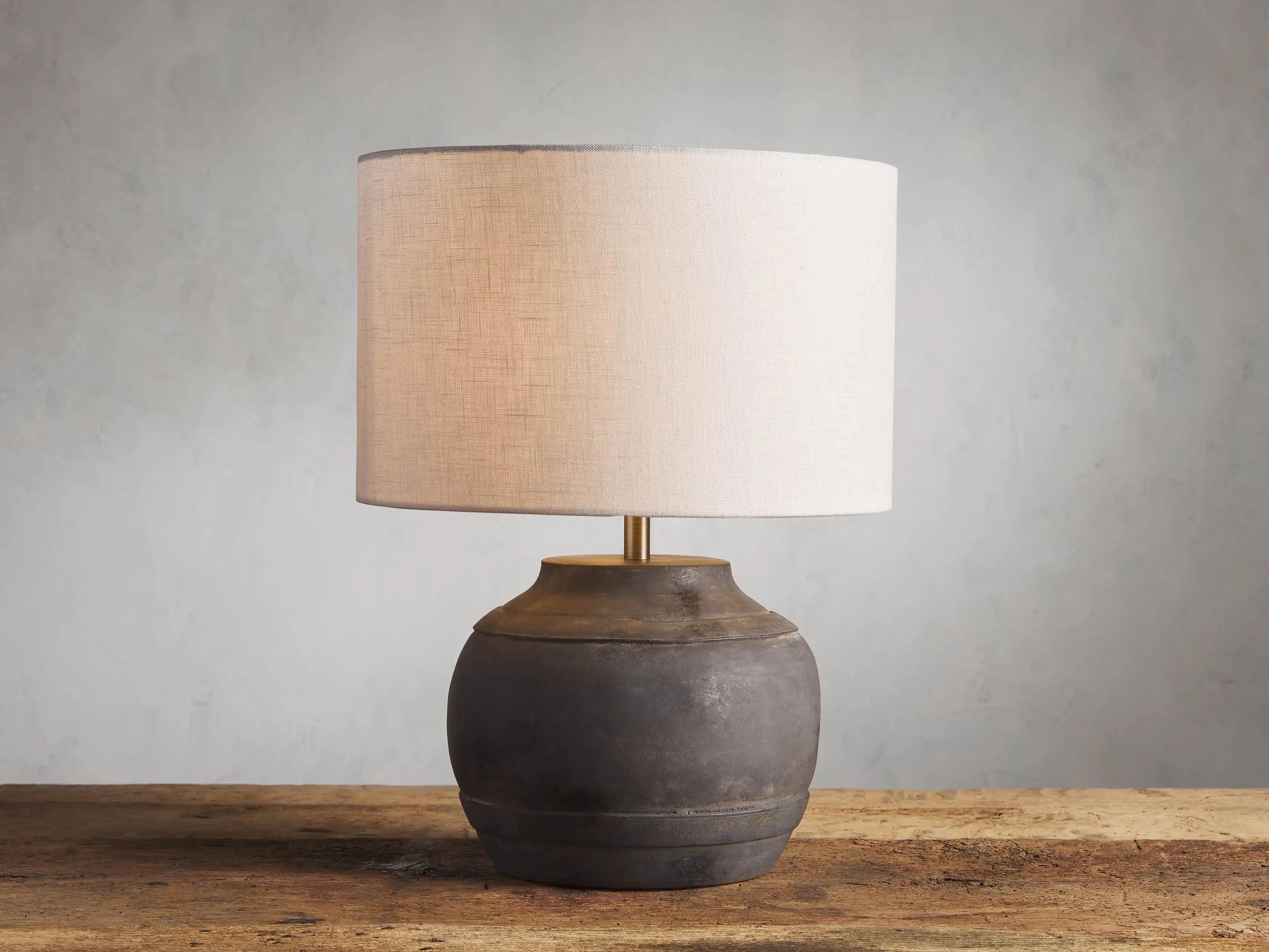 Farrow Table Lamp in Charcoal | Arhaus