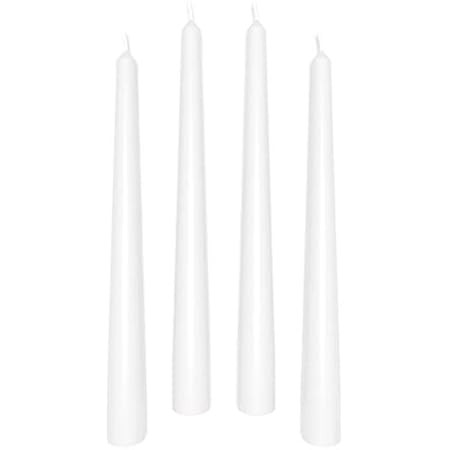 CandleNScent Taper Candles | Tapered Candlesticks - dripless 10 Inch unscented | White | 4 Pack | Amazon (US)