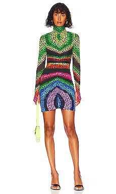 AFRM Sadie Dress in Geo Stripe from Revolve.com | Revolve Clothing (Global)