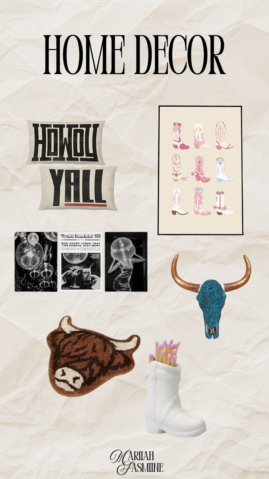 Disco Cowgirl Decor – Trendy Amazon Picks

cowgirl… but make it ✨interior design✨
Need a Round Two: bathroom? kitchen? porch? 👀 

 #LTKCyberWeek #LTKmomlife #LTKHome