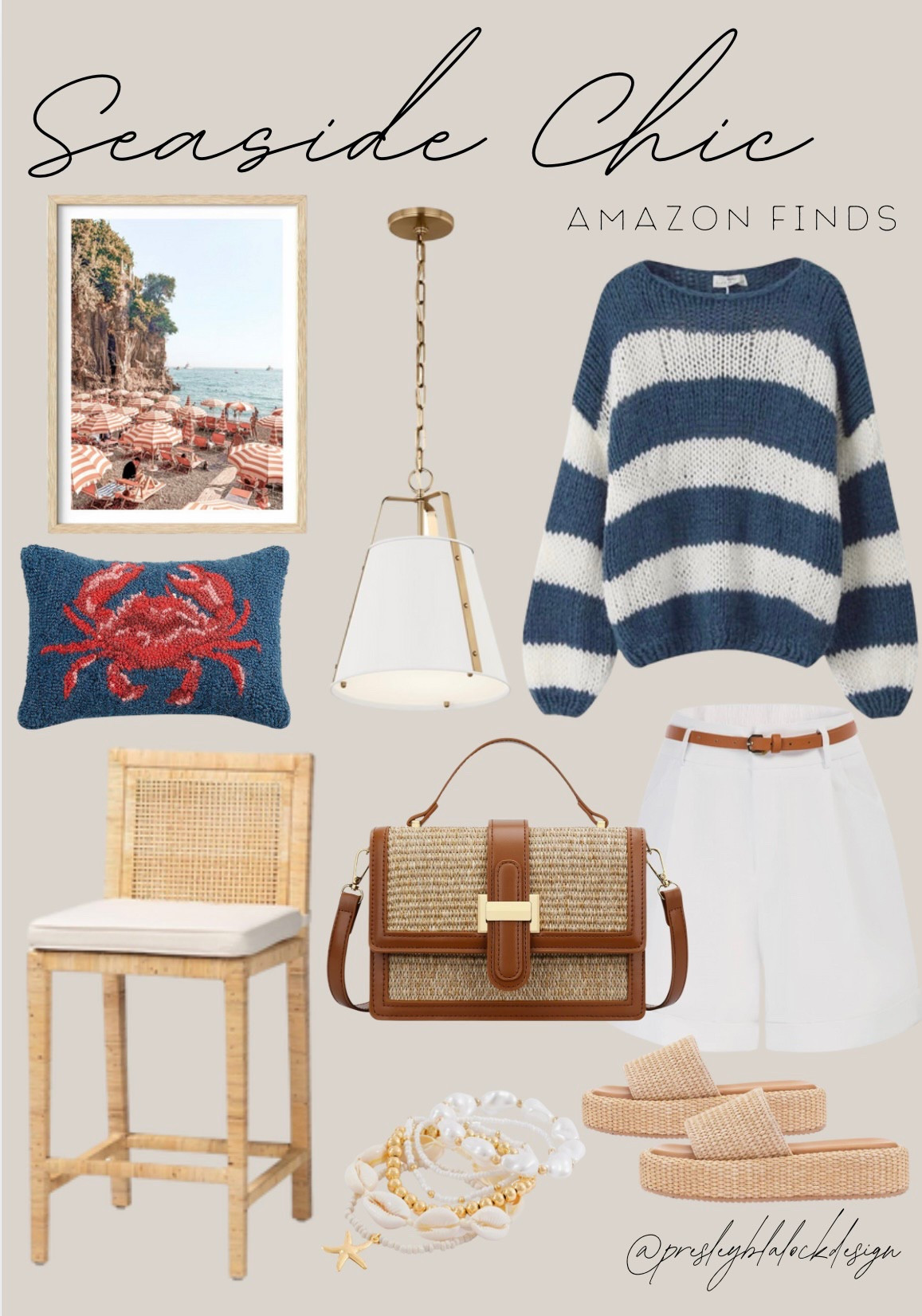 Seaside Chic / Coastal Chic / Old Money Style / Striped Sweater / Amazon Finds / Coastal Home / Nautical Finds / Coastal Style / Rattan Bar Stool / Crab Decor / Coastal Decor / Seaside Aesthetic/ / Sale Alert #founditonamazon 

#LTKSeasonal #LTKSaleAlert #LTKFindsUnder50