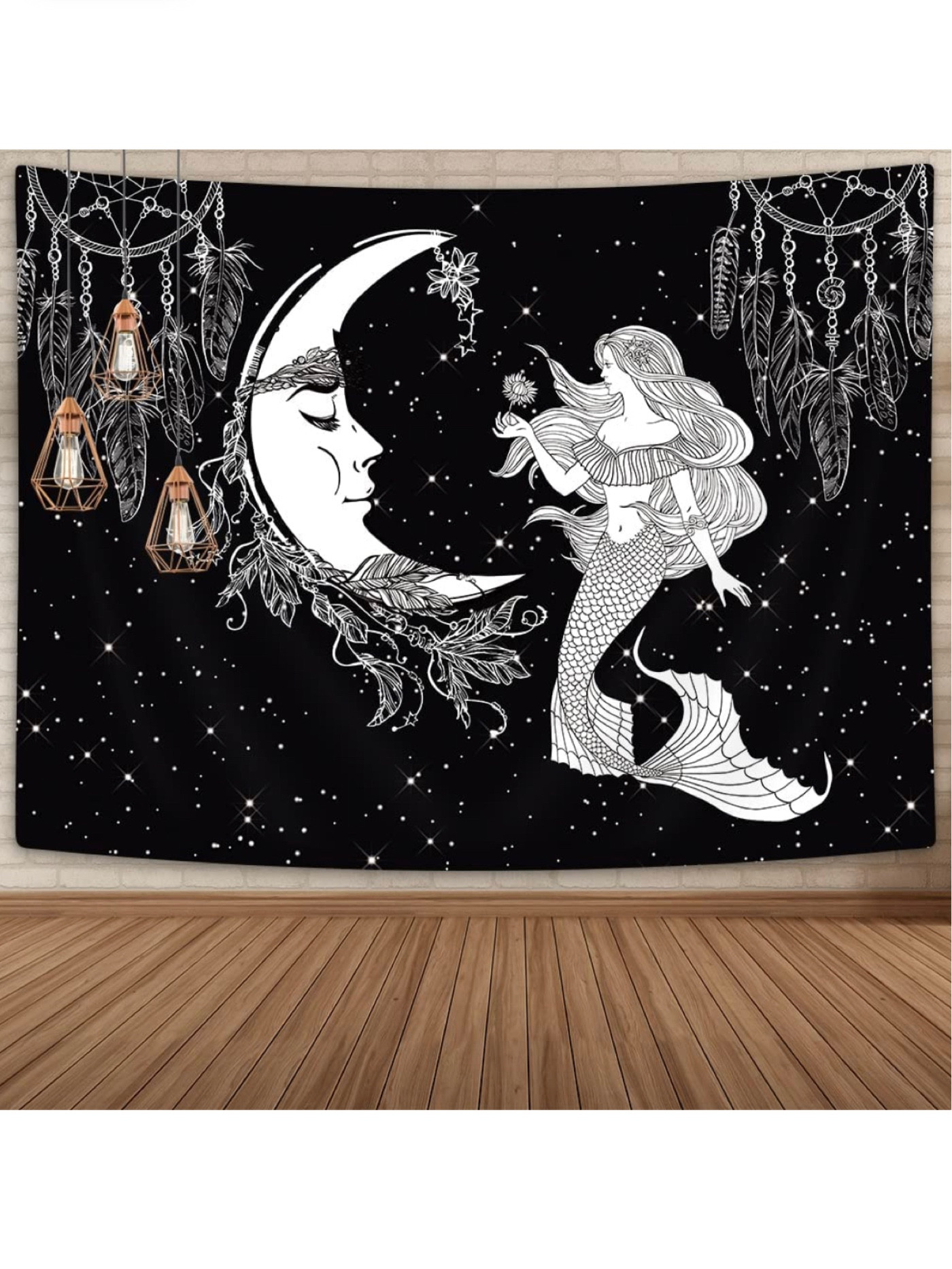 Dark Mermaid Siren Wall Tapestry #darkdecor #tropigoth #whimsigoth 

#LTKhome #LTKstyletip #LTKunder50