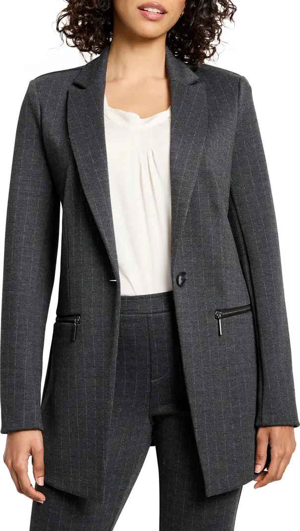 Pinstripe Ponte Blazer | Nordstrom