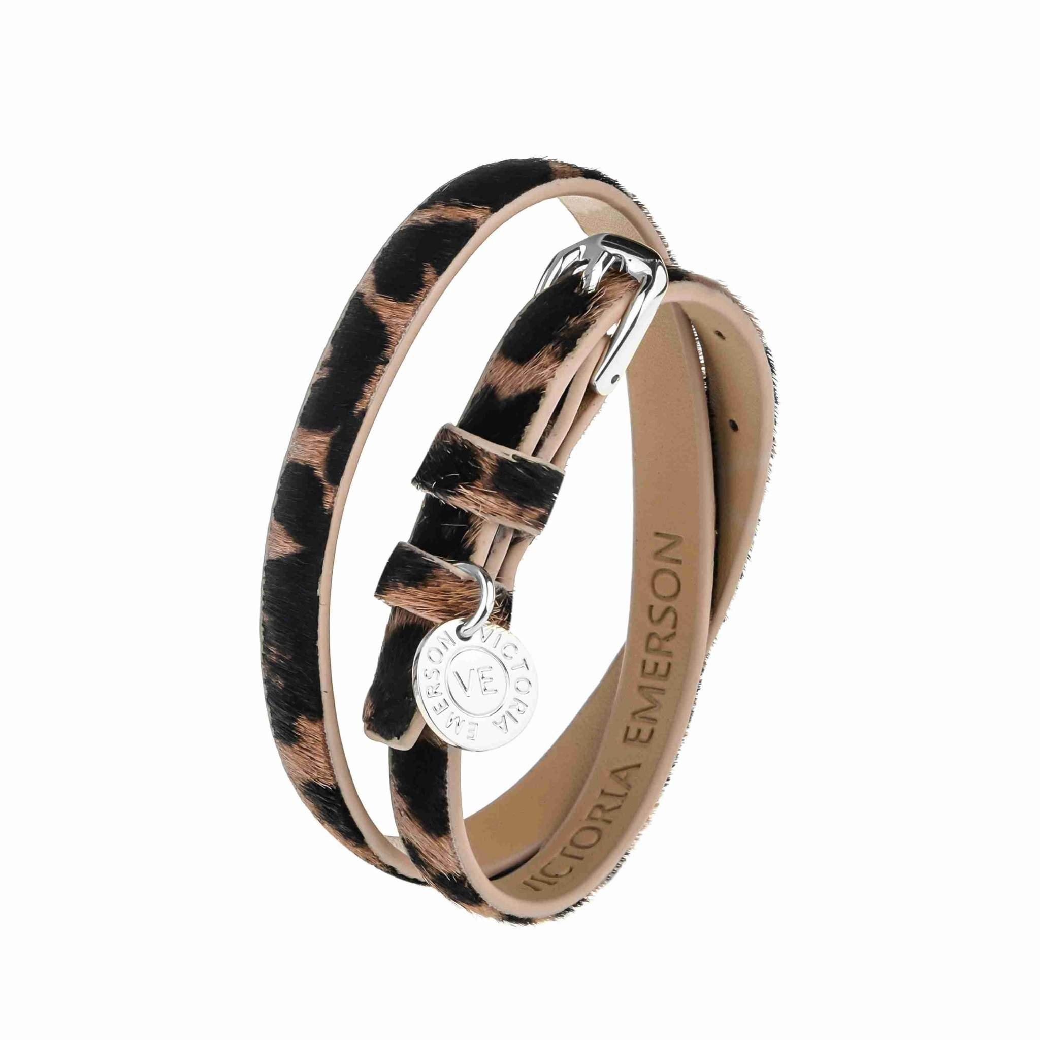 Double Wrap on Spotted Safari Leather | Victoria Emerson