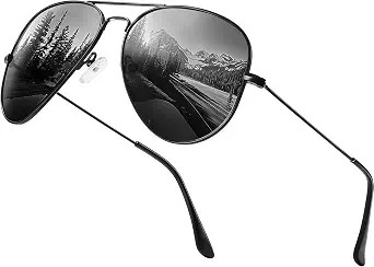 Classic Aviator Sunglasses for Men Womens Polarized UV Protection Driving Sunglasses | Amazon (US)