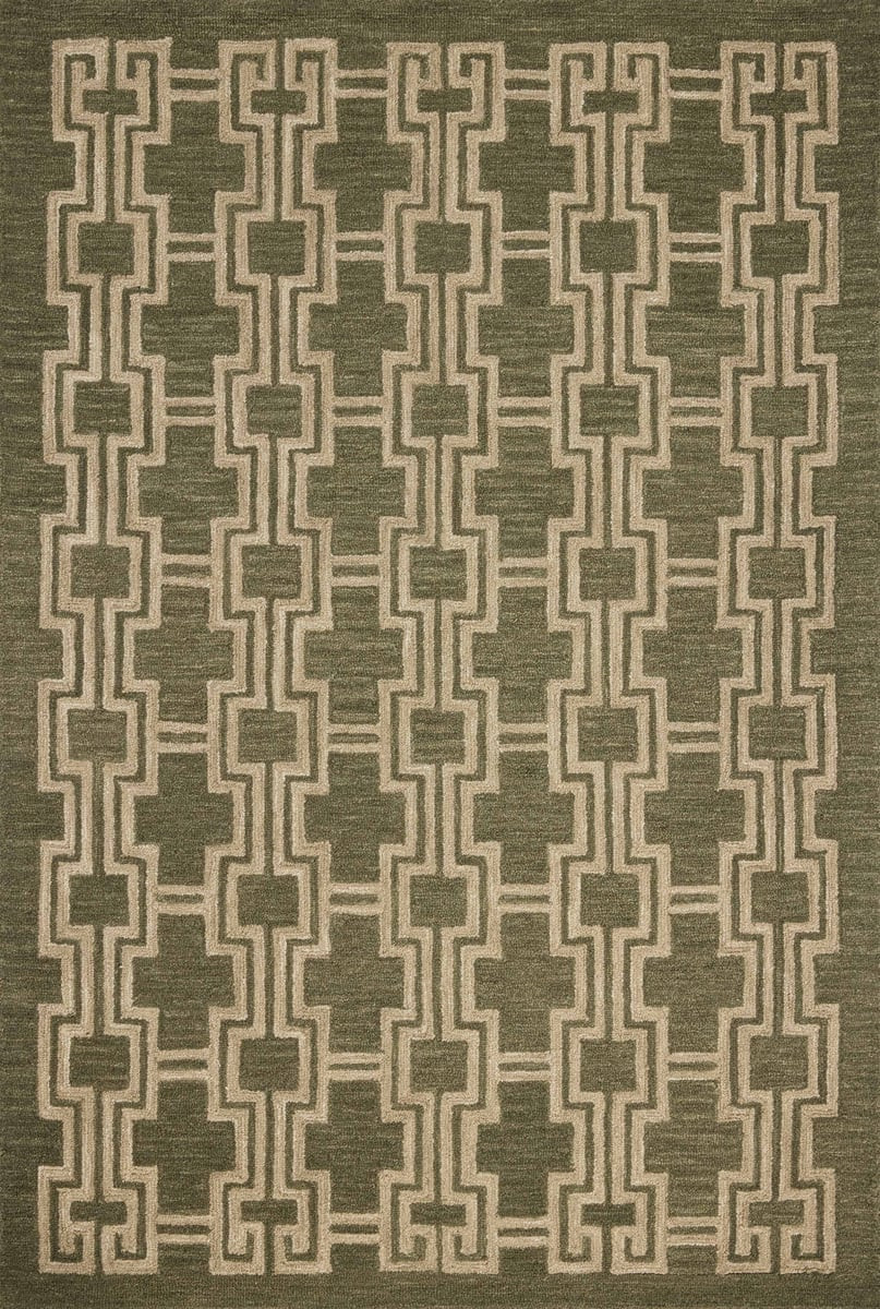 Barrow BAR-02 Moss/Beige Wool Hand-Tufted Area Rug | Rugs Direct