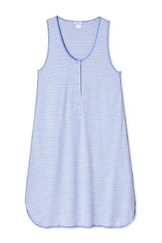 Pima Maternity Tank Gown in Hydrangea | Lake Pajamas