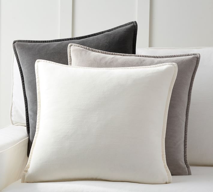 Washed Velvet Pillow Covers | Pottery Barn (US)