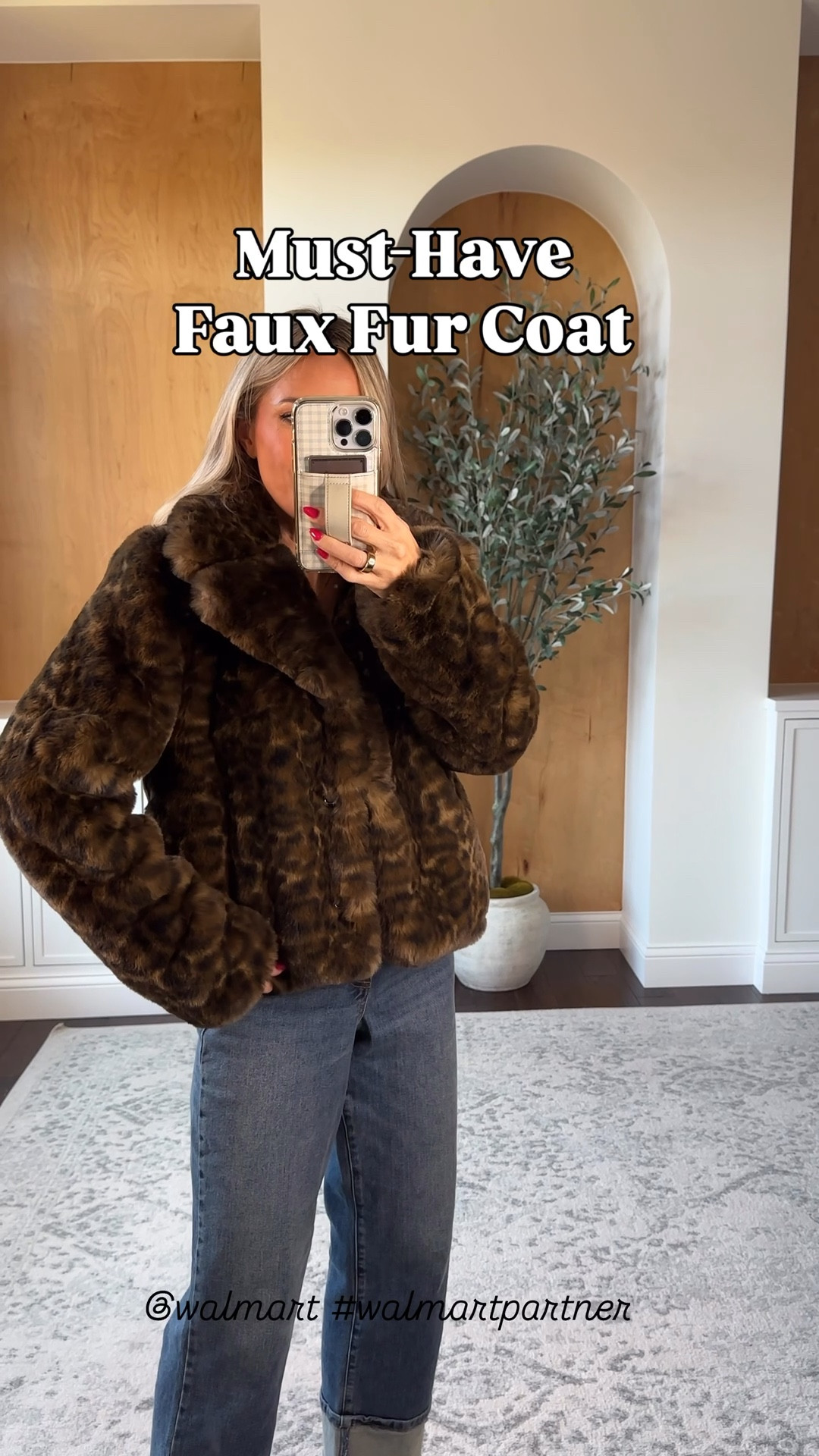 This leopard print faux fur coat is a must have!!! Seriously the cutest finishing touch to any outfit this season (also comes i black!) Wearing xs

My cuffed jeans are only $15 now!! Wearing size 0

@walmart #walmartpartner 

Follow my LTK @roseykatestyle on the @shop.LTK app to view this post and get my exclusive app-only content!

#liketkit #LTKHoliday #LTKPetite #LTKFindsUnder50
@shop.ltk
https://liketk.it/5yQts

#LTKSaleAlert #LTKOver40 #LTKFindsUnder50