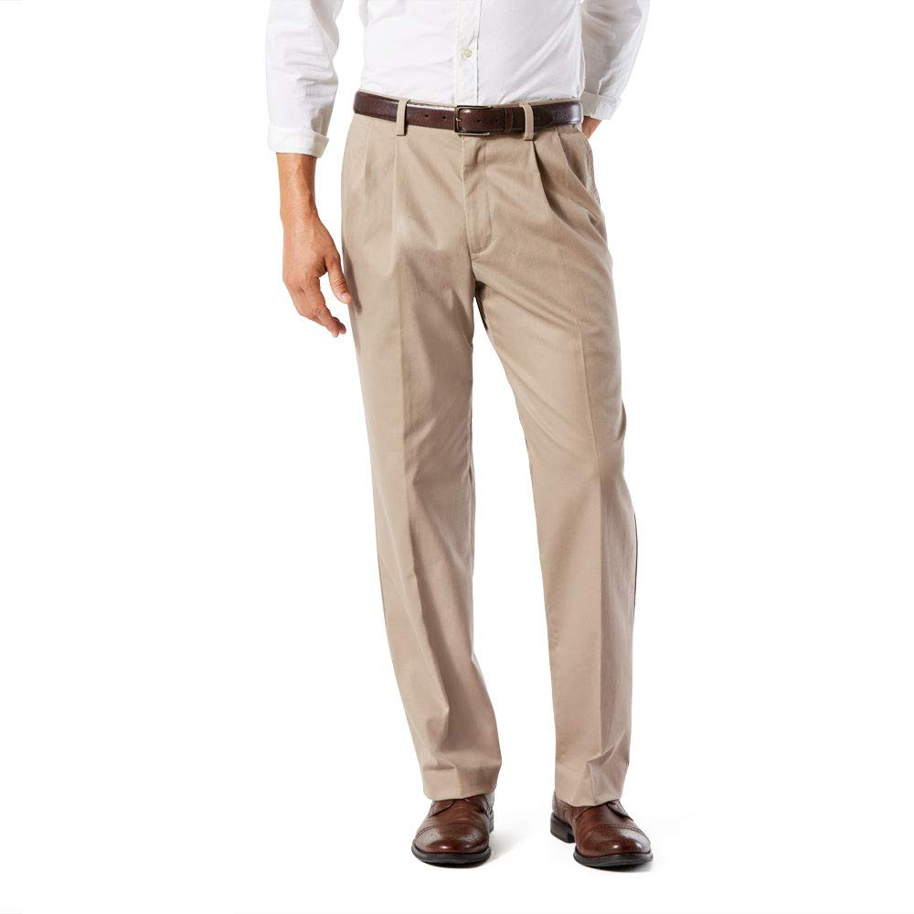 Dockers Men's Classic Fit Easy Khaki Pants - Pleated (Standard and Big & Tall) | Amazon (US)