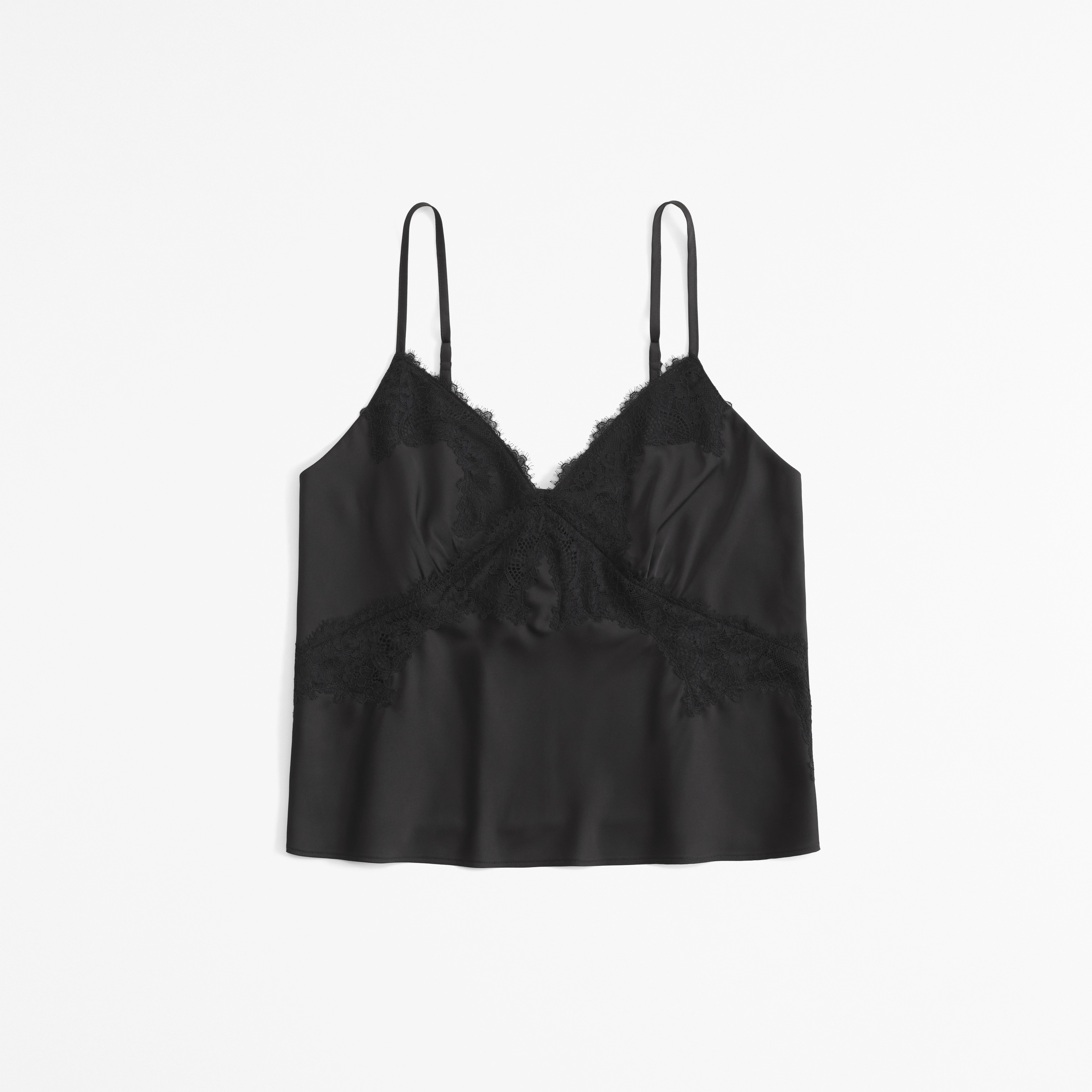 Lace and Satin Cami | Abercrombie & Fitch (US)