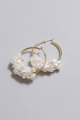 Freshwater Pearl Hoops - 18-karat Gold - Ladies | H&M GB | H&M (UK, MY, IN, SG, PH, TW, HK)