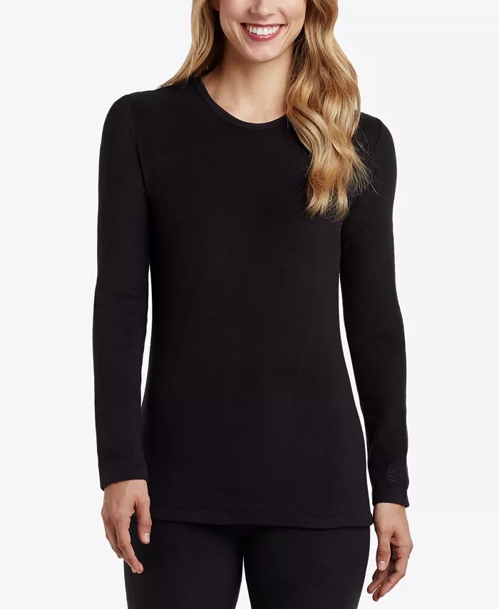 Women's Fleecewear with Stretch Long Sleeve Top | Macy's