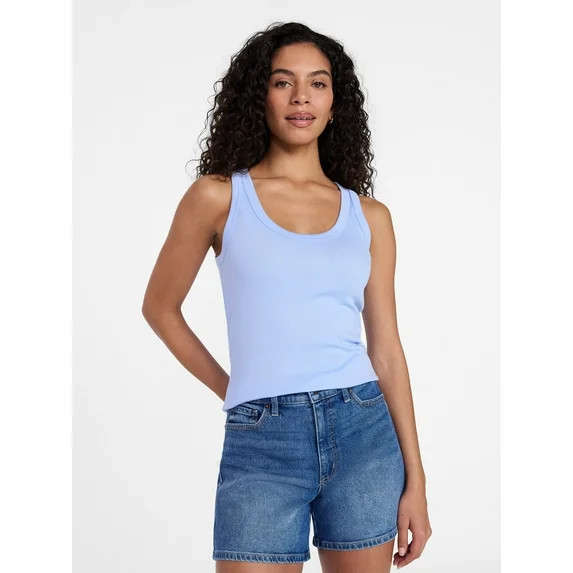 Time and Tru Women's Ribbed Tank Top, Sizes XS-XXXL | Walmart (US)