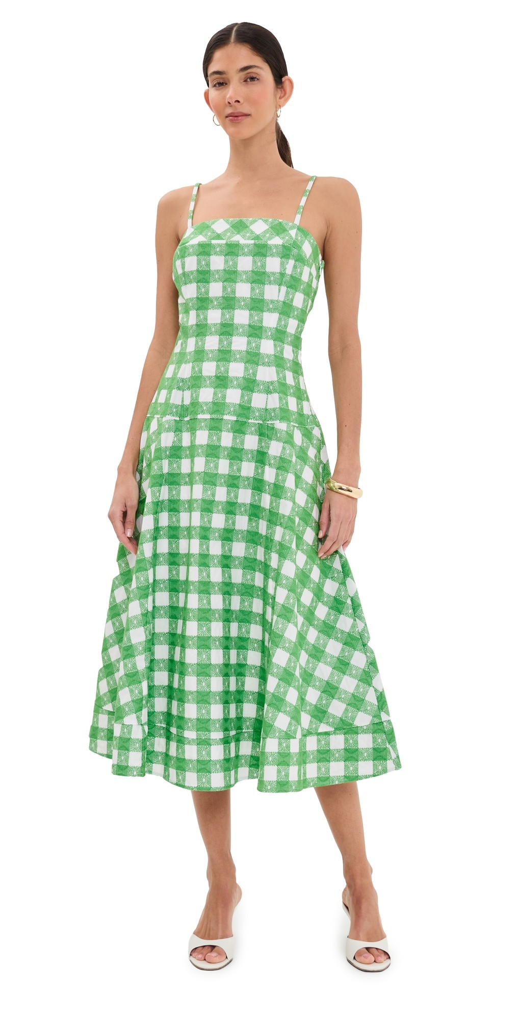 Rosie Assoulin Drop Me A Note Dress Grass Green 6 | Shopbop