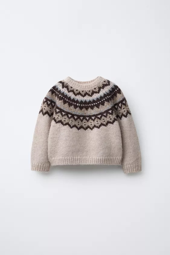 JACQUARD KNIT JUMPER | Zara US