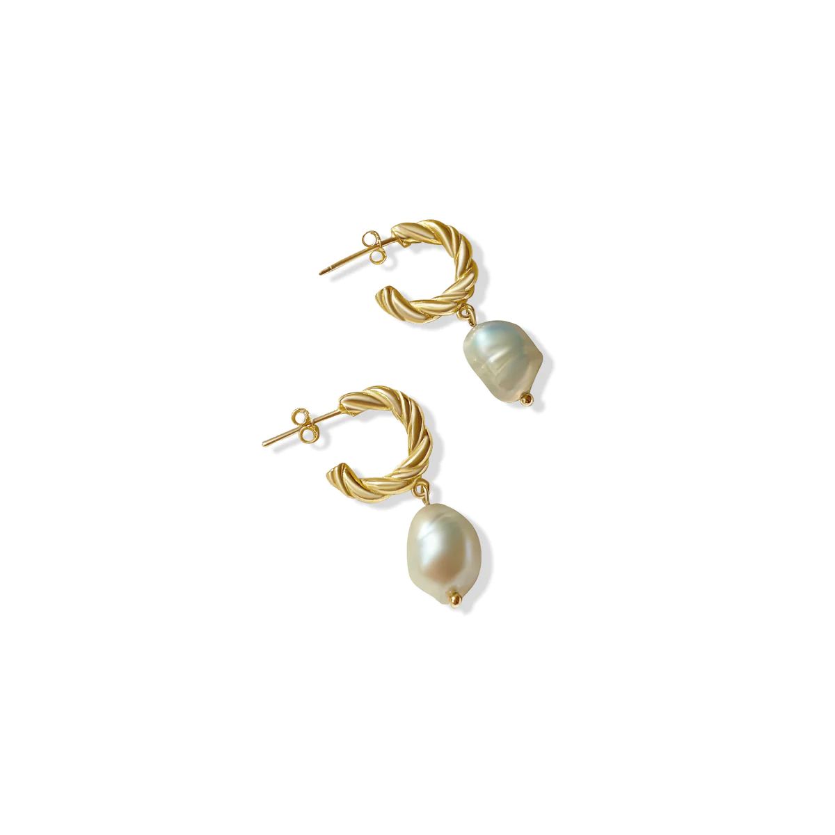 Freshwater Pearl Hoop Earrings | Anisa Sojka