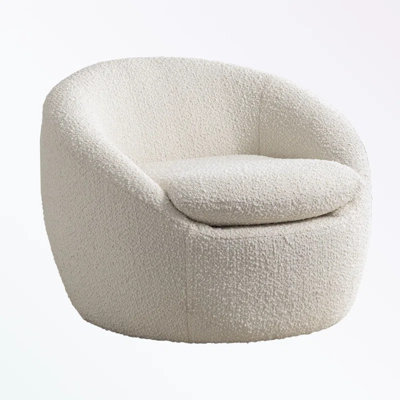 Aesha Upholstered Swivel Barrel Chair | Wayfair North America