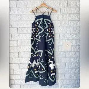 Sea New York Kaia Kaleidoscope Cotton and Linen-Blend Dress | Poshmark