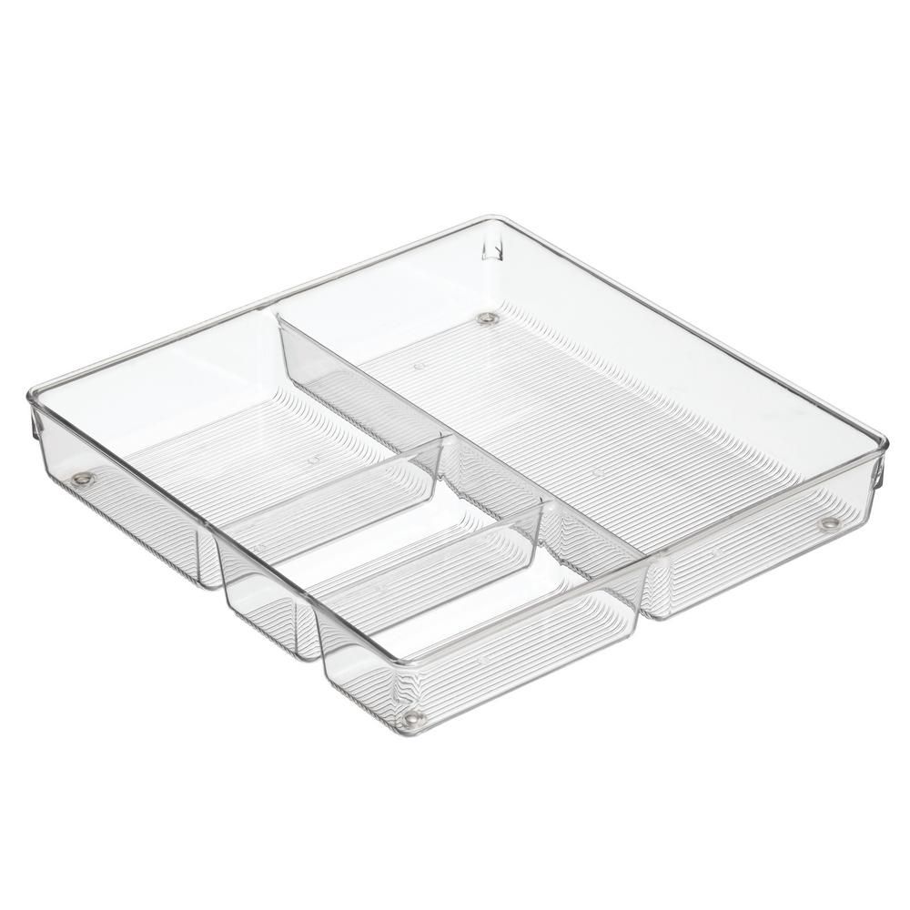 Linus Grand Drawer Organizer in Clear | The Home Depot