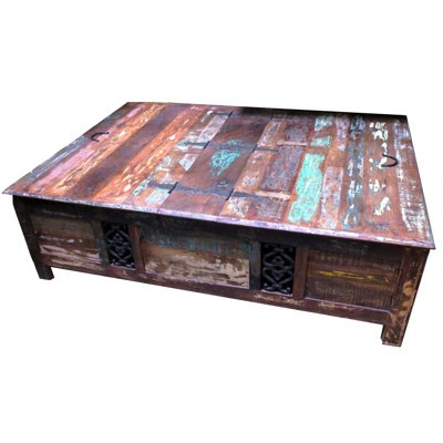 Rectangular Storage Wood Coffee Table | Wayfair North America