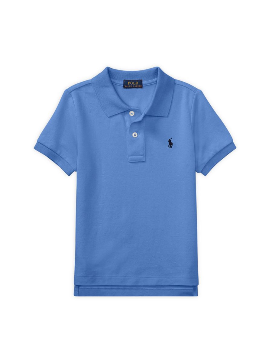 Little Boy's & Boy's Classic Mesh Knit Polo | Saks Fifth Avenue