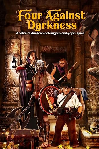 Four Against Darkness: A solitaire dungeon-delving pen-and-paper game      Paperback – Septembe... | Amazon (US)