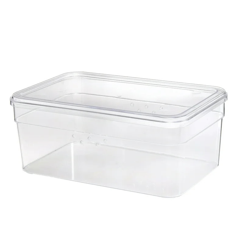 Mainstays Closet Organizer Clear Plastic Glossy Finish Shoe Box with Lid,  One Pair Size- Small S... | Walmart (US)