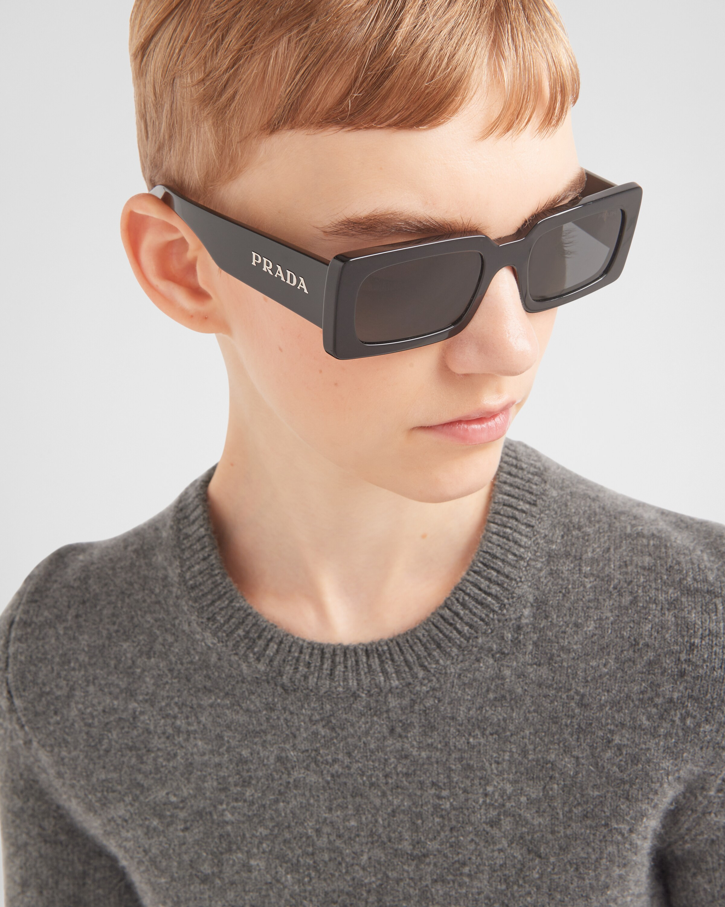 Sunglasses with Prada logo | Prada US