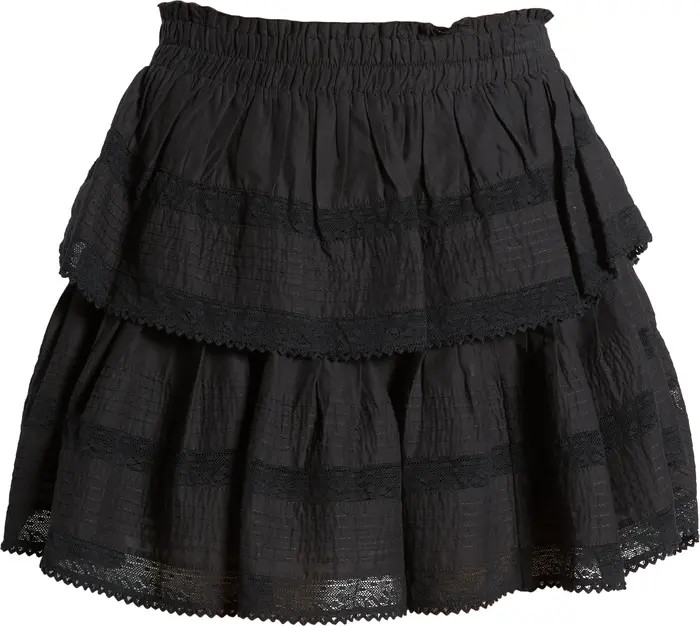 Tiered Ruffle Cotton Miniskirt | Nordstrom