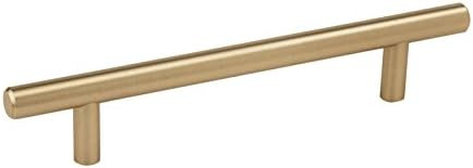 Amerock Bar Pulls 5-1/16 in (128 mm) Center-to-Center Golden Champagne Cabinet Pull - 5 Pack | Amazon (US)
