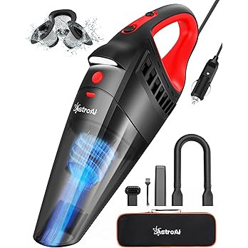 AstroAI Car Vacuum, Car Accessories, Portable Handheld Vacuum Cleaner with 7500PA/12V High Power,... | Amazon (US)