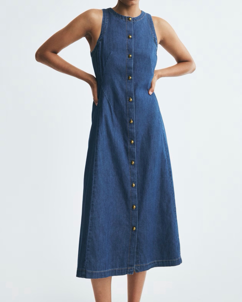 Denim midi dress

#LTKSeasonal