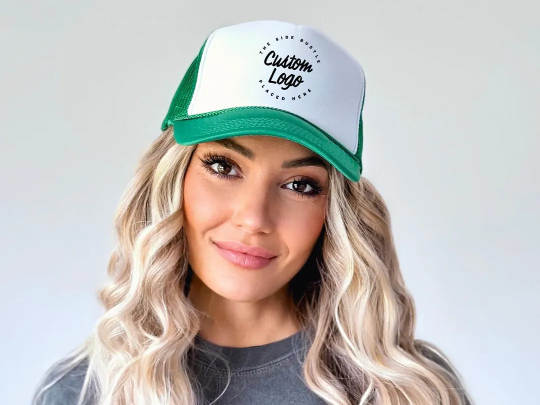 Side Bustle Custom Logo Trucker Hat | Trucker Hat | Bachelorette Party Favor| Stag Party Gift| Br... | Etsy (US)