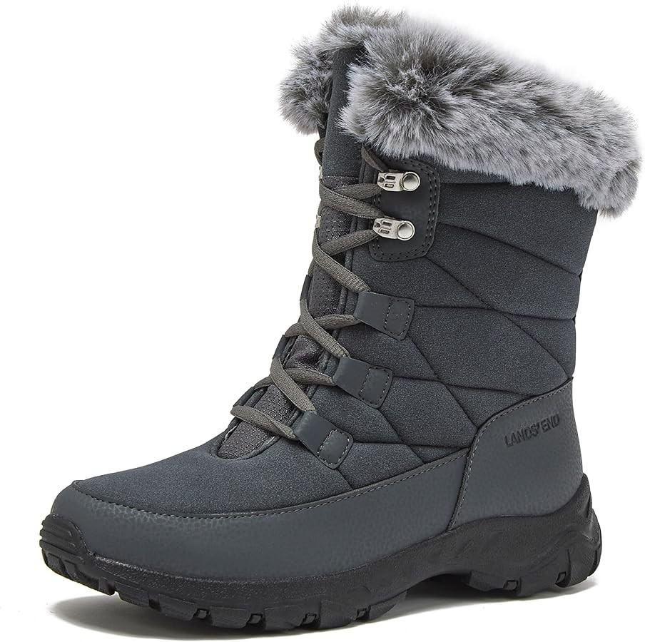 Lands' End Expedition Waterproof Insulated Womens Snow Boots, Lace Up or Slip On Winter Boots for... | Amazon (US)