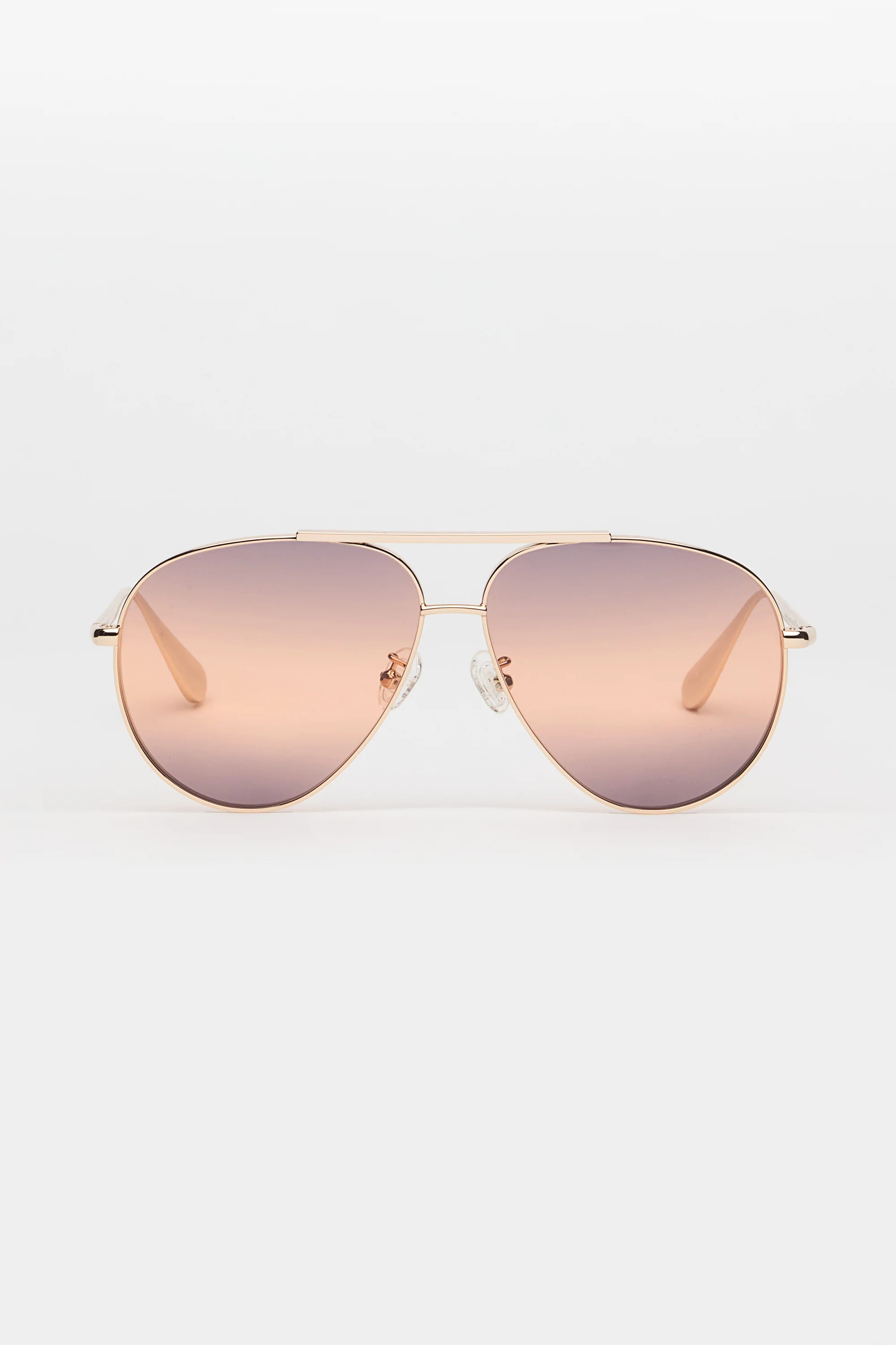 The Flare Sunglasses in Amber Gradient | Past Midnight