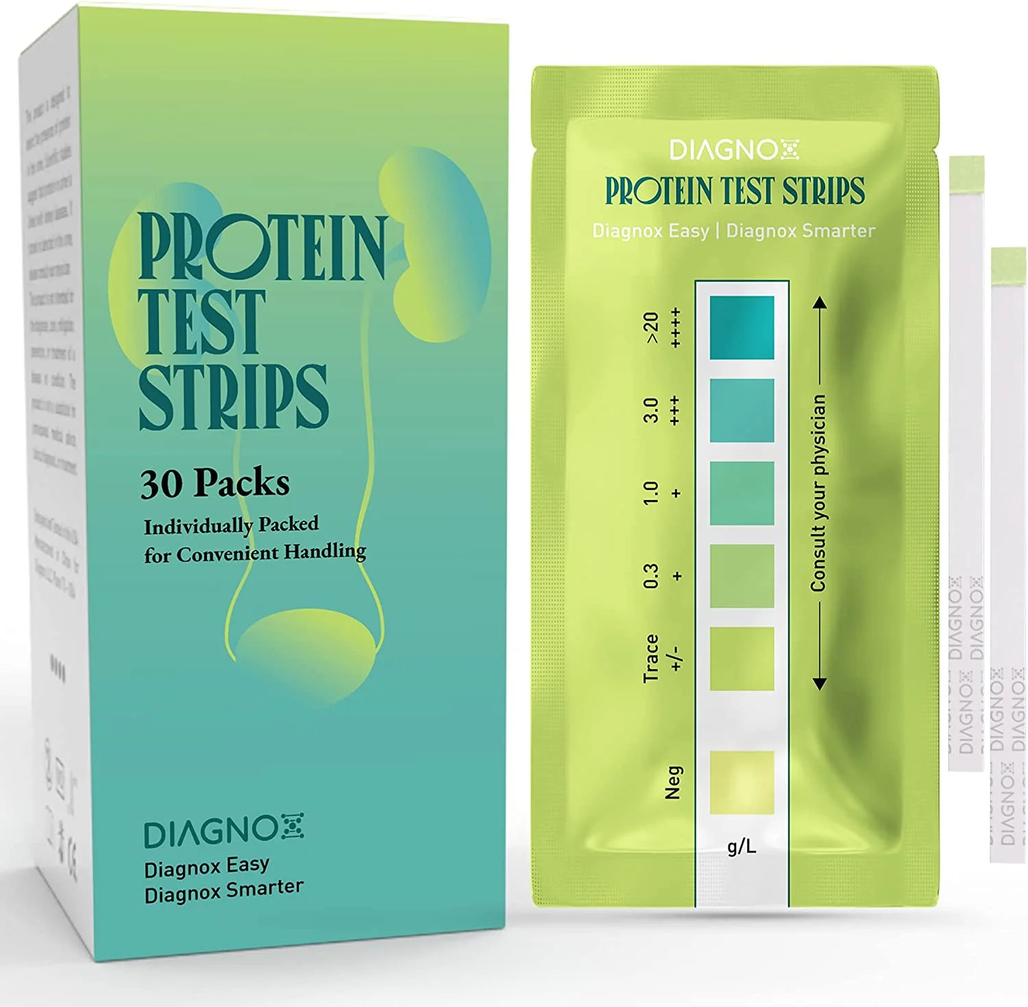 Protein Urine Test Strips Kit - Individually Packed at Home Urine Protein Test Strips - Urinalysi... | Walmart (US)